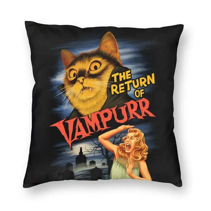 Fashion Halloween Cat Throw Pillow Cover Decoration Square The Return Of Vampurr Monster Cushion Pillowcase for Living Room Sofa
Fashion Halloween Cat Throw Pillow Cover Decoration Square The Return Of Vampurr Monster Cushion Pillowcase for Living Room Sofa