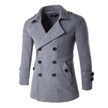 NEW Men's Spring Autumn Overcoat for man wool & blends double breasted peacoat trench coat men Slim fit, ZA193
NEW Men's Spring Autumn Overcoat for man wool & blends double breasted peacoat trench coat men Slim fit, ZA193