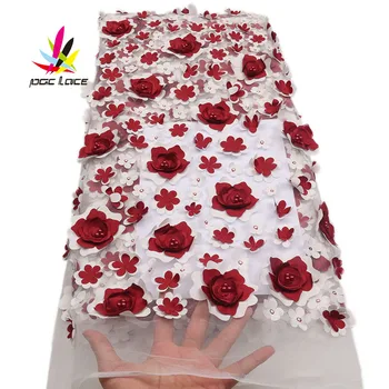 3D Applique Flower Pearl Africa Lace Fabric Handmade Colorful Tulle Beautiful Fashionable Tulle for Dress Christmas AMY1719B
3D Applique Flower Pearl Africa Lace Fabric Handmade Colorful Tulle Beautiful Fashionable Tulle for Dress Christmas AMY1719B