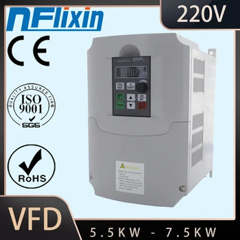 VFD 7.5KW-11kw Inverter Frequency Converter single phase 220v Input and 3-phases Output motor speed Controller 
VFD 7.5KW-11kw Inverter Frequency Converter single phase 220v Input and 3-phases Output motor speed Controller