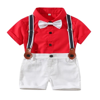 Summer Children Baby Boys Sets Short Sleeve Bow Tie Solid T-shirt Blouse Overall Shorts Casual Outfits Toddler boy shorts Sets d
Summer Children Baby Boys Sets Short Sleeve Bow Tie Solid T-shirt Blouse Overall Shorts Casual Outfits Toddler boy shorts Sets d