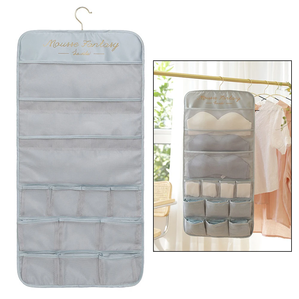 Ties Socks Bra Rack Hanger Double-Sided Hanging Bag Foldable Underwear Organizer Closet Sundries Storage Bag For Wardrobe
Ties Socks Bra Rack Hanger Double-Sided Hanging Bag Foldable Underwear Organizer Closet Sundries Storage Bag For Wardrobe