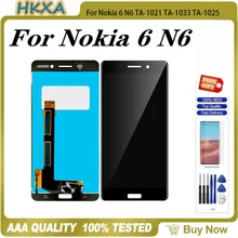 Ensemble écran tactile LCD de remplacement, 5.5 pouces, pour Nokia 6 N6 TA-1021 TA-1033 TA-1025, Original=