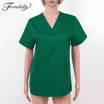 Men Women Fashion Scrub Tops Short Sleeves Healthcare Medical Uniforms Cotton V Neck Nurse Clothing Adults Hospital Workwear
Men Women Fashion Scrub Tops Short Sleeves Healthcare Medical Uniforms Cotton V Neck Nurse Clothing Adults Hospital Workwear
