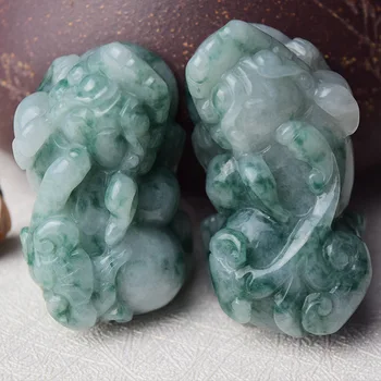 2 IN 1Pure natural A-product jadeite stone brave soldiers Mascot Hand carving Jade Nephrite mineral crystals Pendant Best Gifts 
2 IN 1Pure natural A-product jadeite stone brave soldiers Mascot Hand carving Jade Nephrite mineral crystals Pendant Best Gifts