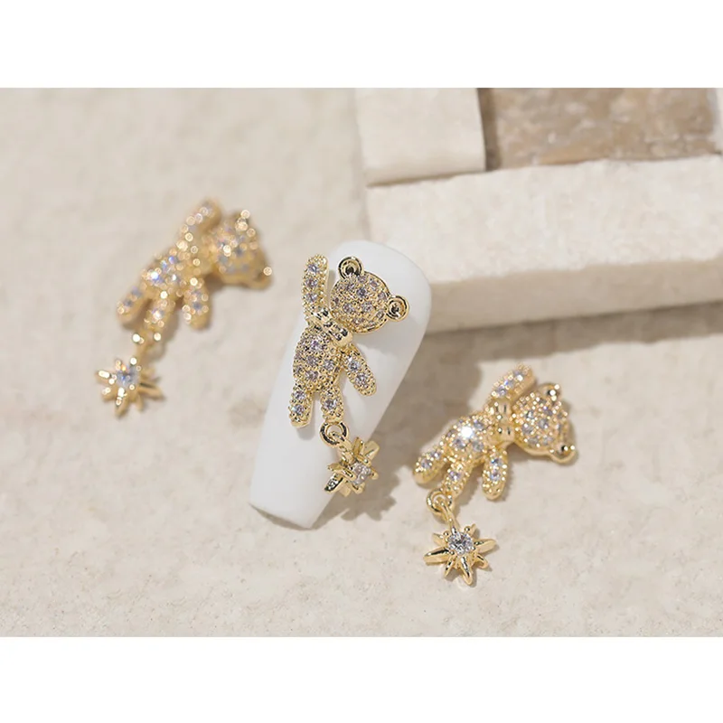 4 шт., украшения для ногтей, из циркона 
4 шт., украшения для ногтей, из циркона