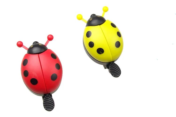 Bicycle Bell Lovely Kids Ladybug Bell Ring Beetle Cartoon Cycling Bell Horn Alarm Scooter Bike Bell Ring Bicycle Accessories