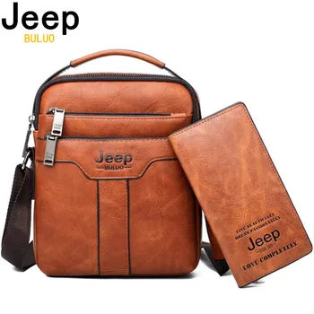 JEEP BULUO Men Leather Bag 2 piece set Handbags Business Casual Messenger Shoulder Bag Crossbody Male Tote Bags High Quality
JEEP BULUO Men Leather Bag 2 piece set Handbags Business Casual Messenger Shoulder Bag Crossbody Male Tote Bags High Quality