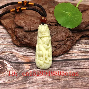 Natural White Chinese Jade Dragon Tiger Pendant Necklace Fashion Charm Jewellery Accessories Carved Amulet Gifts for Women Men
Natural White Chinese Jade Dragon Tiger Pendant Necklace Fashion Charm Jewellery Accessories Carved Amulet Gifts for Women Men
