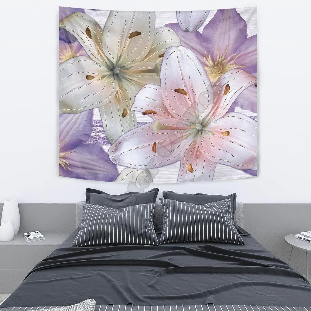 PINK PURPLE FLOWERS WALL TAPESTRY 3D Printed Tapestrying Rectangular Home Decor Wall Hanging
PINK PURPLE FLOWERS WALL TAPESTRY 3D Printed Tapestrying Rectangular Home Decor Wall Hanging