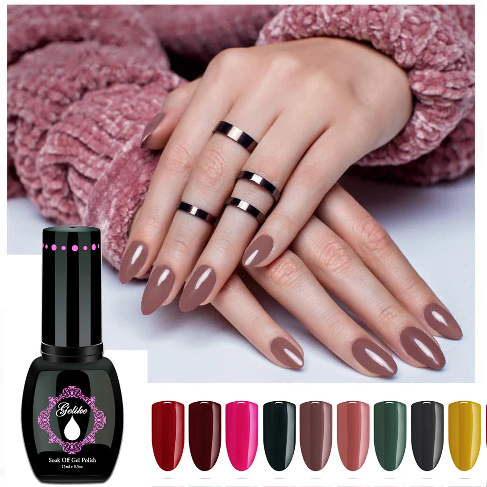 Gelike Professional UV Gel Nail Varnish Series 30 Colors 15ml Semi Permanentes UV Nail Gel Polish Soak Off Nail Gel Lacquer
Gelike Professional UV Gel Nail Varnish Series 30 Colors 15ml Semi Permanentes UV Nail Gel Polish Soak Off Nail Gel Lacquer