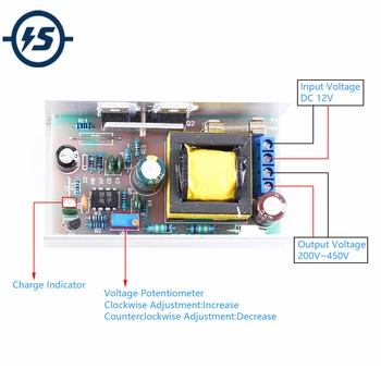 Step Up Power Supply Module Voltage Converter Boost Adjustable DC-DC 12V to 220V 380V 450V 70W
Step Up Power Supply Module Voltage Converter Boost Adjustable DC-DC 12V to 220V 380V 450V 70W