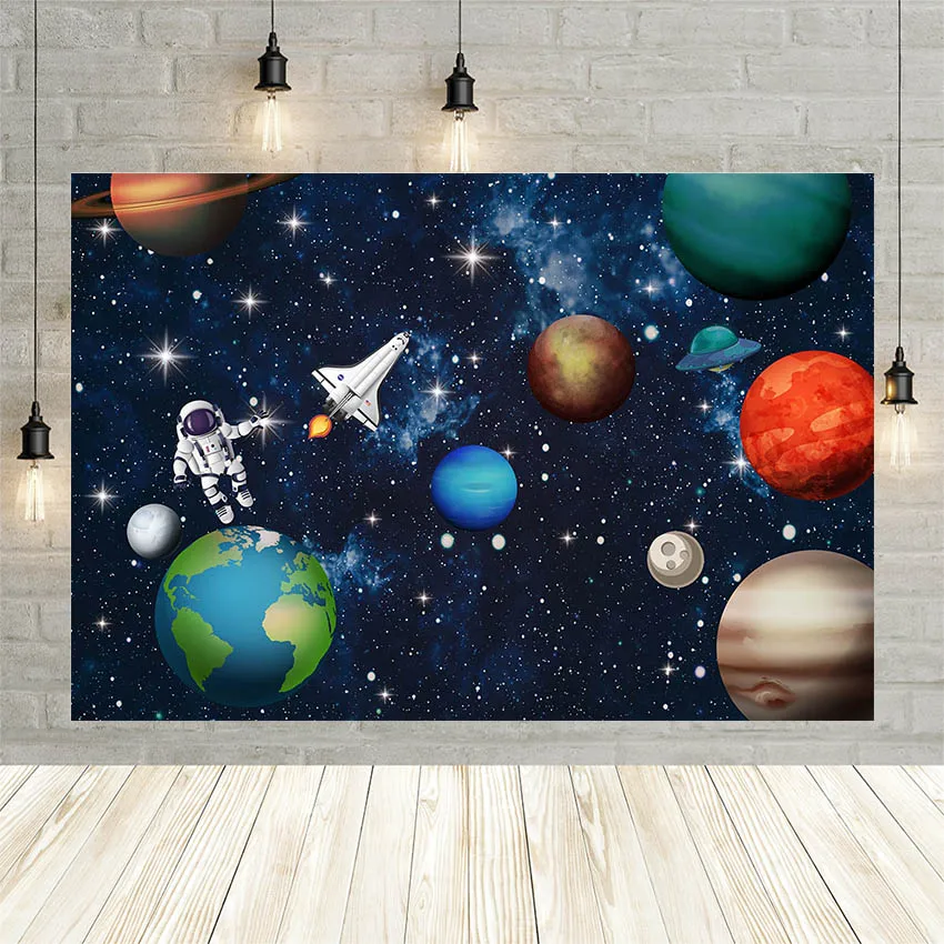 Avezano Photography Background Universe Space Astronaut Starry Sky Planet Baby Birthday Party Backdrop Photo Studio Photophone
Avezano Photography Background Universe Space Astronaut Starry Sky Planet Baby Birthday Party Backdrop Photo Studio Photophone