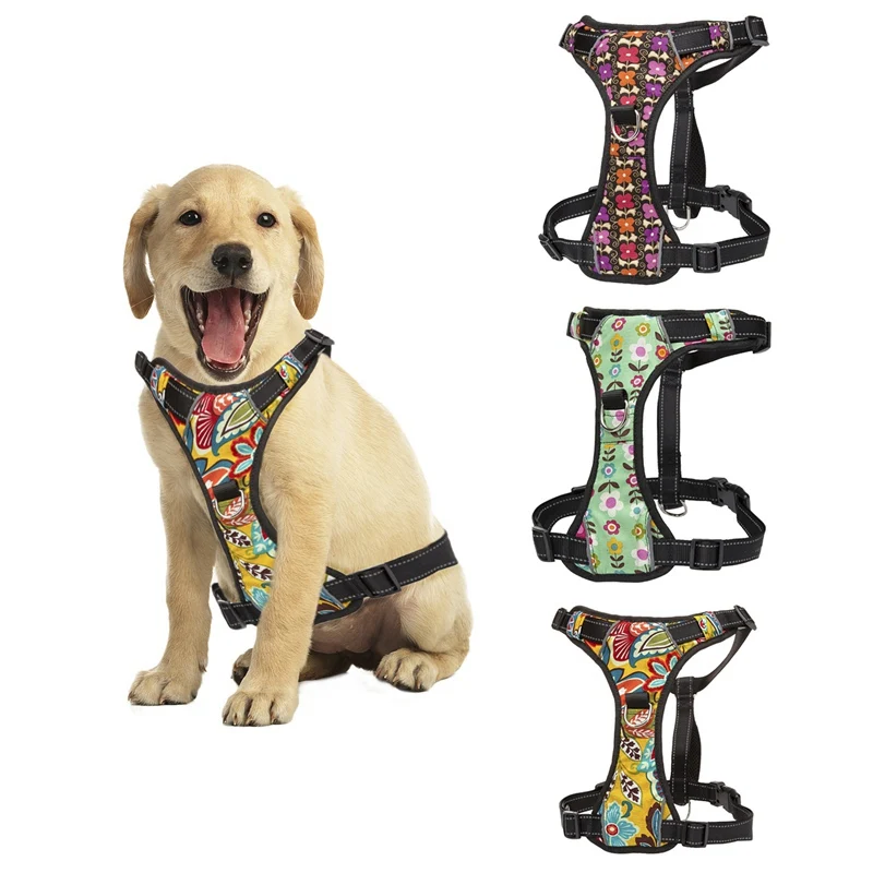 Dog Harness Vest Reflective Adjustable Printed Pet Harness Breathable No Pull Collar For Small Medium Dogs Cats Harness Collar
Dog Harness Vest Reflective Adjustable Printed Pet Harness Breathable No Pull Collar For Small Medium Dogs Cats Harness Collar