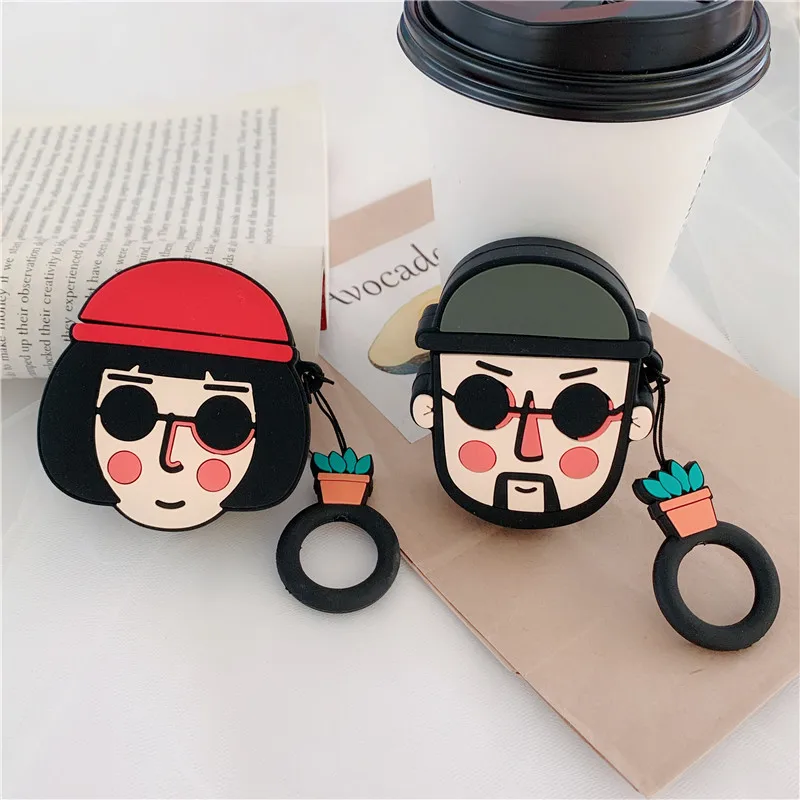 For Airpods Case The Professional Mathilda Leon Soft Silicone Earphone Case For Apple Airpod 1 / 2 Case Cover With Clip Funda
For Airpods Case The Professional Mathilda Leon Soft Silicone Earphone Case For Apple Airpod 1 / 2 Case Cover With Clip Funda