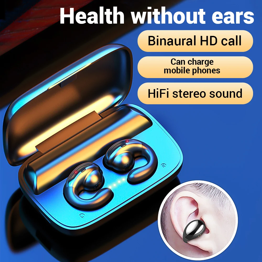 S19 Wireless Bluetooth Earphone Touch TWS Hanging Ear Bone Conduction Earphones HD Call Mini Sport Headset With Charging Case
S19 Wireless Bluetooth Earphone Touch TWS Hanging Ear Bone Conduction Earphones HD Call Mini Sport Headset With Charging Case