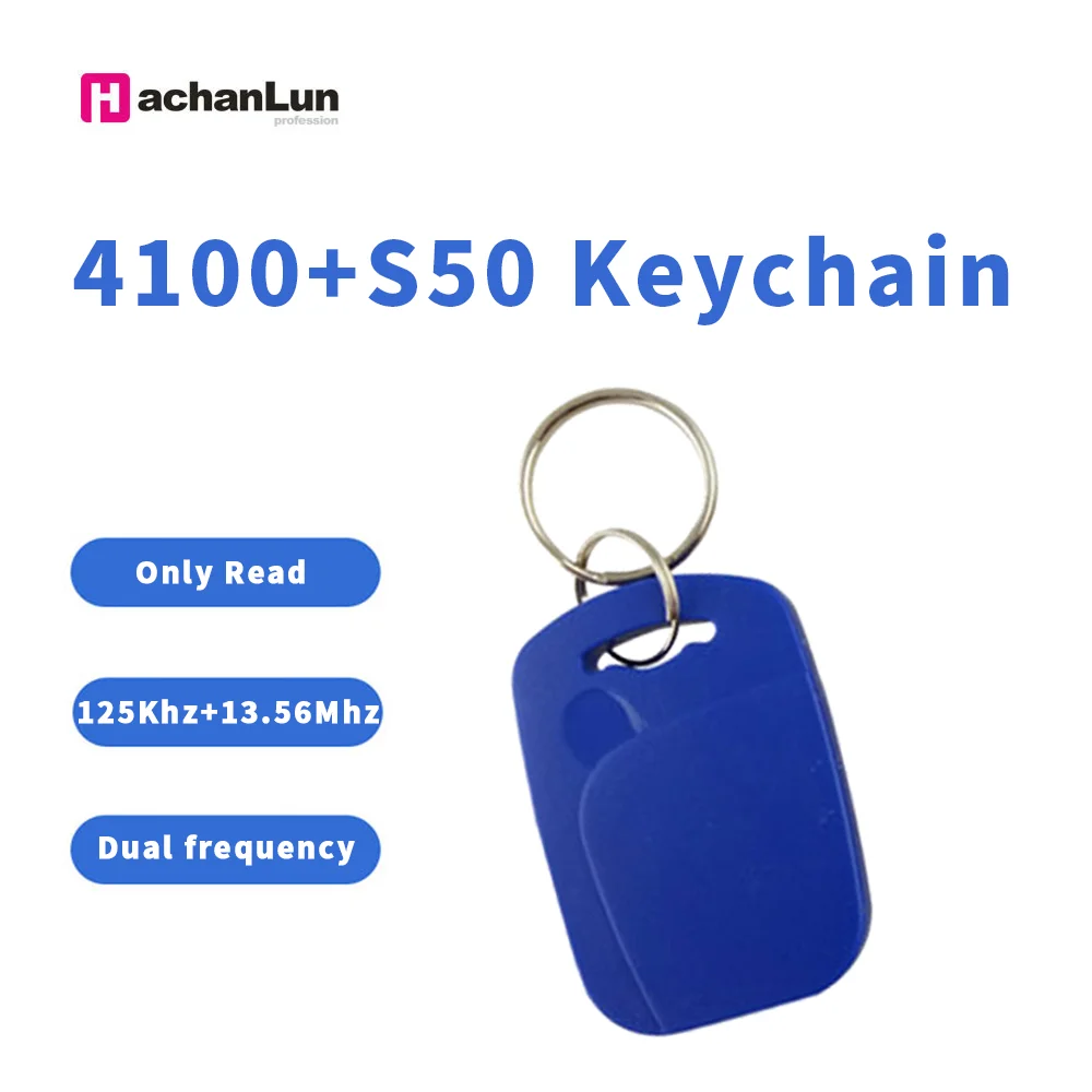 5PCS 4100 + F08 RFID Smart NFC Dual Chip IC + ID Composite Keychain 125KHZ 13.56MHZ EM4100 TK4100 + S50 Fudan Keychain
5PCS 4100 + F08 RFID Smart NFC Dual Chip IC + ID Composite Keychain 125KHZ 13.56MHZ EM4100 TK4100 + S50 Fudan Keychain