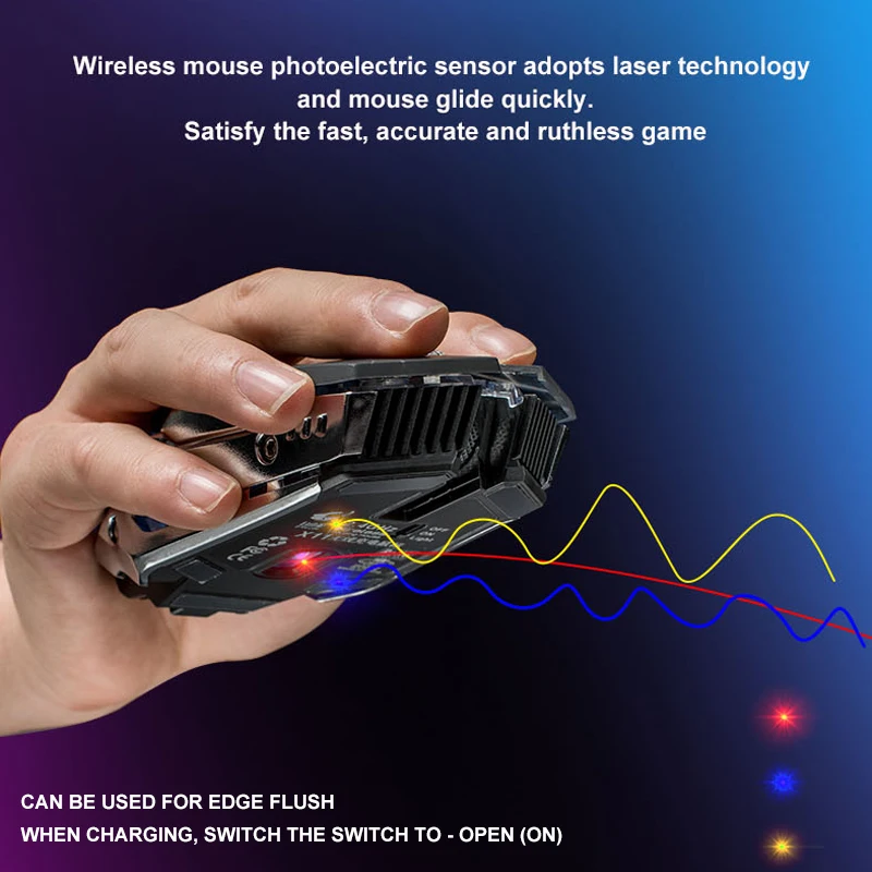 X11 Wireless Gaming Mouse Rechargeable 2.4G Wireless Silent LED USB Optical Ergonomic Gaming Mice Surfing Mouse For Laptop/PC