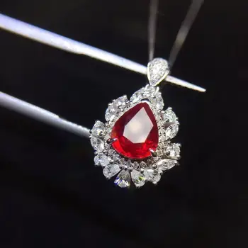 P312 Ruby Fine Jewelry Pure 18K Gold AU750 Natural Red Ruby 1.12ct Pendant Gold Diamond Pendant Gemstone Necklaces for Women
P312 Ruby Fine Jewelry Pure 18K Gold AU750 Natural Red Ruby 1.12ct Pendant Gold Diamond Pendant Gemstone Necklaces for Women