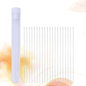 20pcs Beading Needles DIY Yarn Knitting Needles Sewing Needles with A Storage Barrel
20pcs Beading Needles DIY Yarn Knitting Needles Sewing Needles with A Storage Barrel