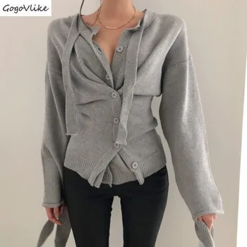 Designer Sweaters Women Autumn New Coats Korean Style Sexy 2019 Ladies Sweaters Korean Single-breasted Knit Tops Female SA219S30
Designer Sweaters Women Autumn New Coats Korean Style Sexy 2019 Ladies Sweaters Korean Single-breasted Knit Tops Female SA219S30