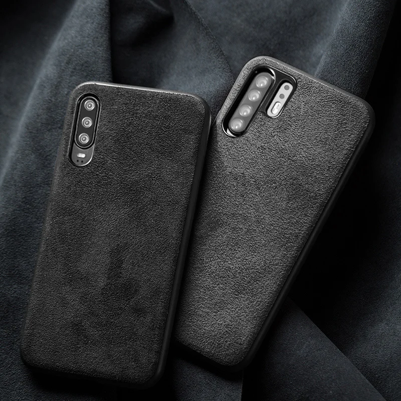 Итальянский замшевый кожаный чехол типа ткани для Huawei P30 P20 Pro Lite Чехлы корпус