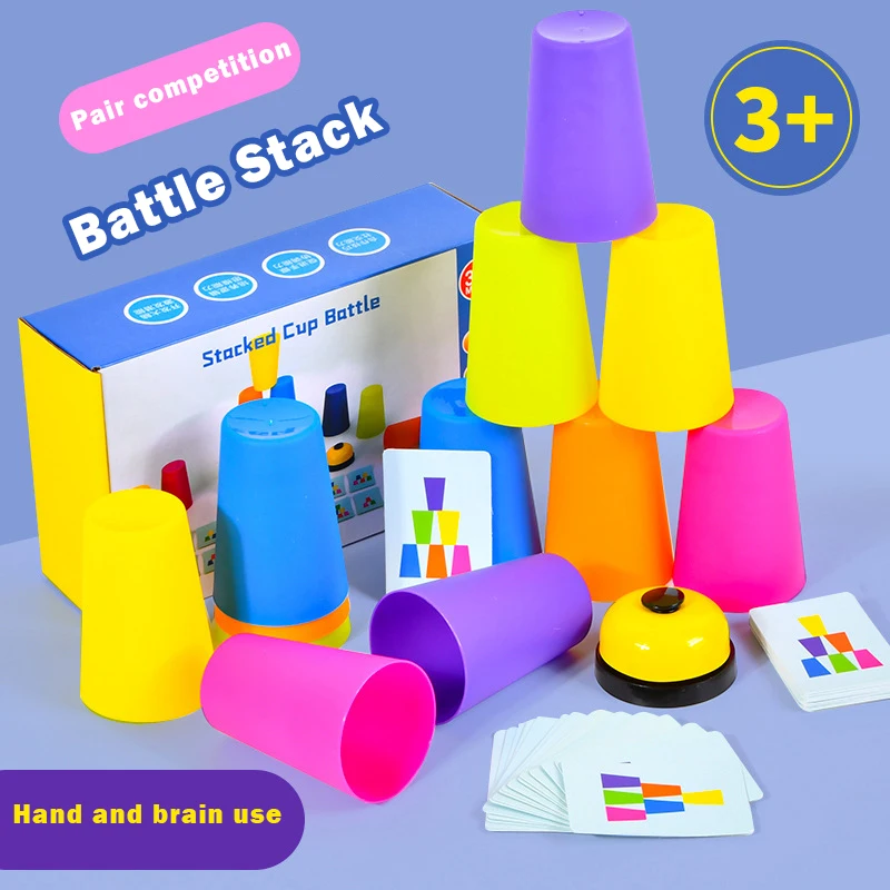Children's Stacking Cup Toys Stacking Cups Parent-child Interactive Party Game Adult Children's Brain Battle Board Game Toys
Children's Stacking Cup Toys Stacking Cups Parent-child Interactive Party Game Adult Children's Brain Battle Board Game Toys