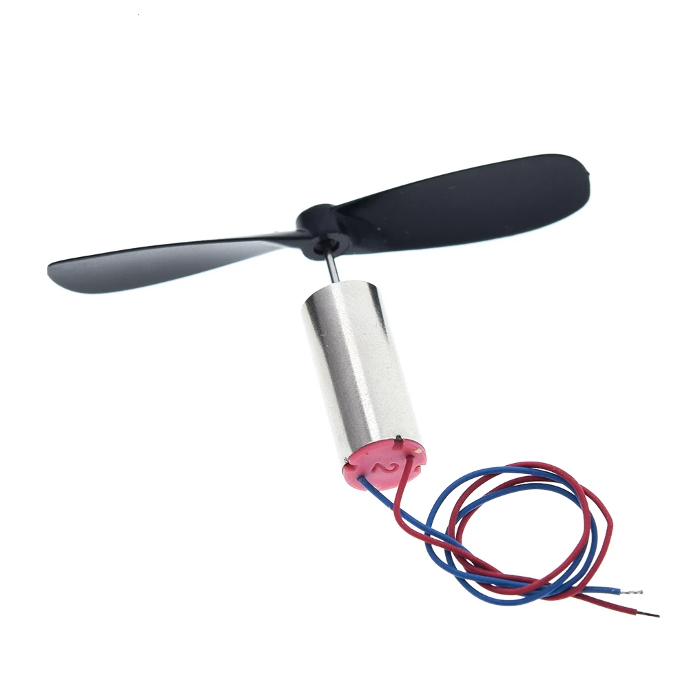 1set=2pcs DC3.7-4.2V 716 7*16MM Micro DIY Helicopter Coreless DC Motor With Propeller Great Torque High Speed Motor
