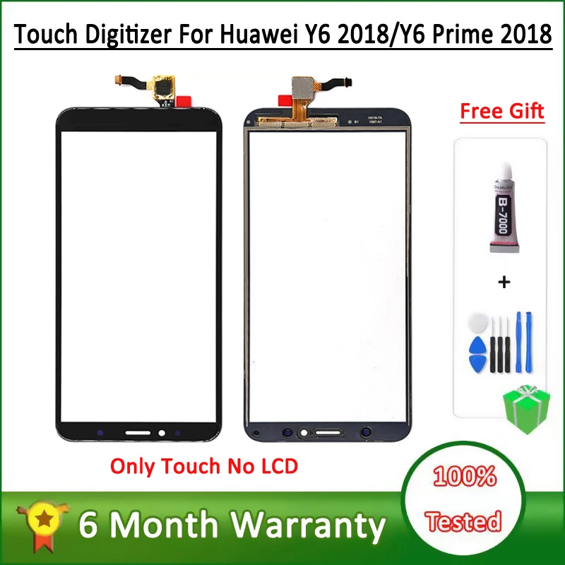 

Высококачественный дигитайзер для Huawei Y6 2018 / Y6 Prime 2018 Сенсорная панель дигитайзер Датчик ЖК Переднее внешнее стекло замена