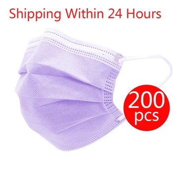 200pcs/lot Non Woven Purple Masks Face 3 Layer Mask Disposable Elastic Earloop Mouth Face Masks Disposable
200pcs/lot Non Woven Purple Masks Face 3 Layer Mask Disposable Elastic Earloop Mouth Face Masks Disposable