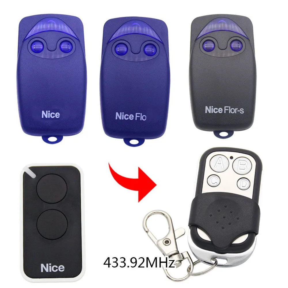 Nice Flo Flor-s remote control 433.92mhz gate garage door Nice 433mhz remote control
Nice Flo Flor-s remote control 433.92mhz gate garage door Nice 433mhz remote control