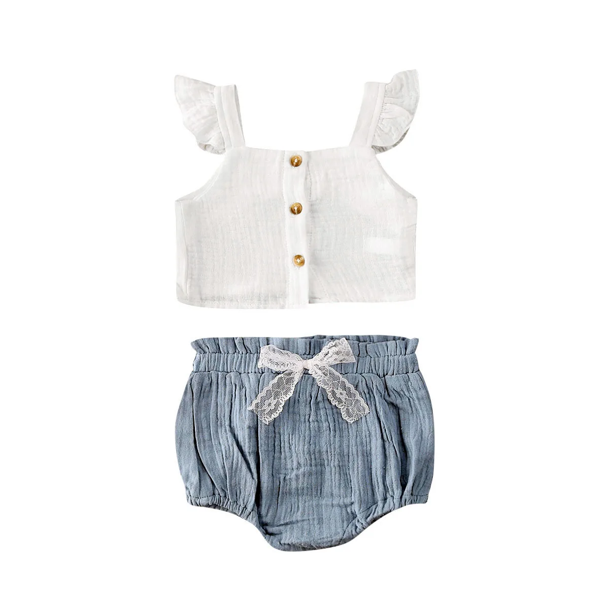 0-24M Brand New Newborn Toddler Infant Baby Girl Outfits Clothes Ruffles Vest T-shirt Top+ Mini Shorts 0-24Months
0-24M Brand New Newborn Toddler Infant Baby Girl Outfits Clothes Ruffles Vest T-shirt Top+ Mini Shorts 0-24Months