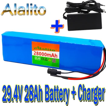 7S4P 24V 28ah 29.4V FOR Lithium-ion battery pack Built-in BMS electric bike unicycle scooter wheelchair motor + charger 
7S4P 24V 28ah 29.4V FOR Lithium-ion battery pack Built-in BMS electric bike unicycle scooter wheelchair motor + charger