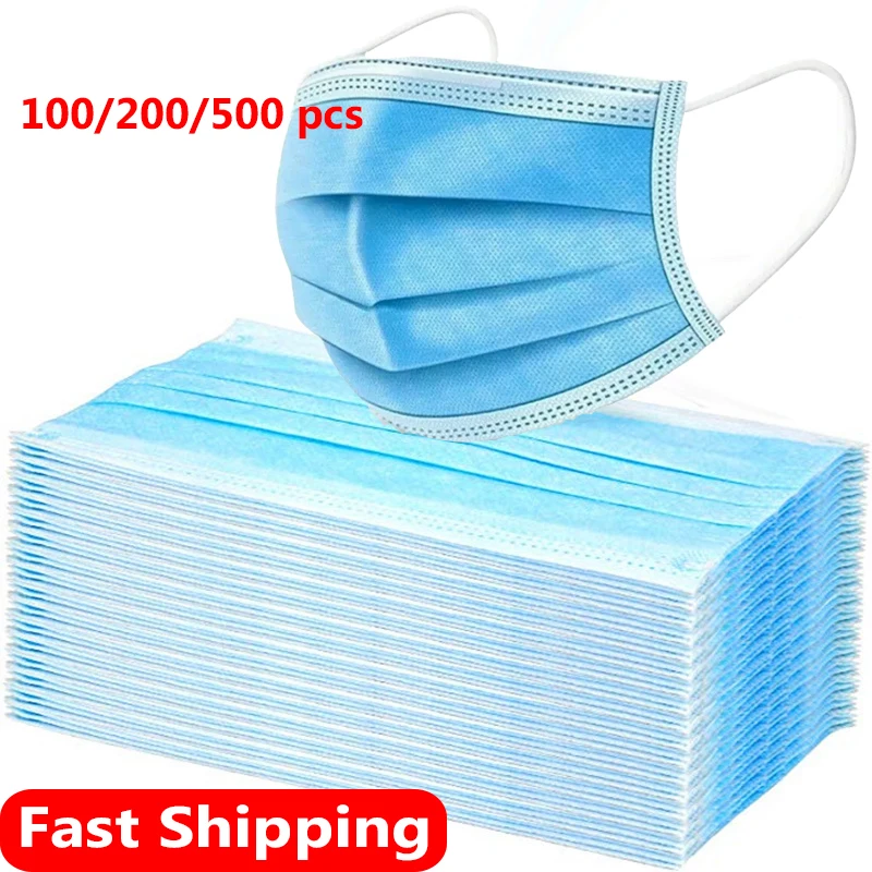 100/200/500pcs Disposable Face Masks Anti Virus ffp3 Respirator Mask Anti Flu Earloop Protective Mouth Filter Virus Mask Caps
100/200/500pcs Disposable Face Masks Anti Virus ffp3 Respirator Mask Anti Flu Earloop Protective Mouth Filter Virus Mask Caps