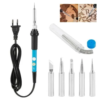 7in1 60W Electronics Soldering Iron Kit Adjustable Temperature Electric Heating Iron Welding Irons Tools 900M Standard Tip EU
7in1 60W Electronics Soldering Iron Kit Adjustable Temperature Electric Heating Iron Welding Irons Tools 900M Standard Tip EU