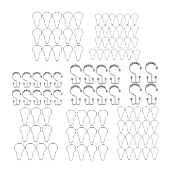 uxcell Uxcell High Quality 10/15/20/25pcs Shower Curtain Ring Hooks Metal for Bathroom Shower Rods Curtains Liners 
uxcell Uxcell High Quality 10/15/20/25pcs Shower Curtain Ring Hooks Metal for Bathroom Shower Rods Curtains Liners