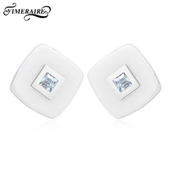 White Elegant Studs Fashion Earrings Ceramics Ear Rings With Zircon For Women Girls Ladies Minimalist Style Wedding Date Jewelry
White Elegant Studs Fashion Earrings Ceramics Ear Rings With Zircon For Women Girls Ladies Minimalist Style Wedding Date Jewelry