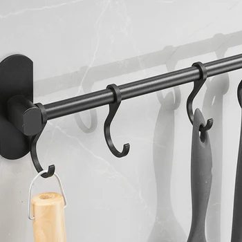 Rack 6 Hooks Hanger Coat Clothes Towel Bag Hanging Black Space Aluminum Useful
Rack 6 Hooks Hanger Coat Clothes Towel Bag Hanging Black Space Aluminum Useful