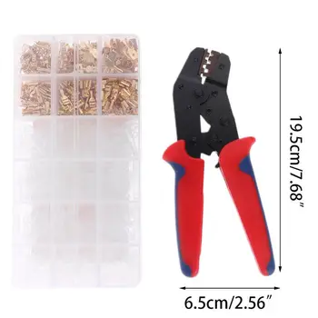 48B Crimping Plier Set With 600Pcs Insert Spring Terminal Cold Compression Pincers Wire Connector Crimper Boxed Kit 4XFB
48B Crimping Plier Set With 600Pcs Insert Spring Terminal Cold Compression Pincers Wire Connector Crimper Boxed Kit 4XFB