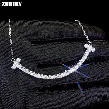 ZHHIRY Real Moissanite Necklace Pendant Genuine 925 Sterling Silver Pendants 2.5mm D VVS Gemstone Fine Jewelry
ZHHIRY Real Moissanite Necklace Pendant Genuine 925 Sterling Silver Pendants 2.5mm D VVS Gemstone Fine Jewelry