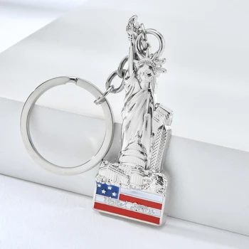 

Vicney New Arrival New York 3D Keychain Zinc Alloy Statue Of Liberty Key Chain As Gift For Best Friend New York Souvenir Keyring