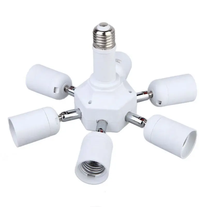 E27 to E27 Socket Splitter Adapter Lamp Bulbs Base Holder for Photo Softbox (Free Swing 6+1 port)
E27 to E27 Socket Splitter Adapter Lamp Bulbs Base Holder for Photo Softbox (Free Swing 6+1 port)