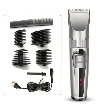 Ceramic Blade hair clipper for men Digital Electric Barber Hair Trimmer Adjustable Haircut Machine Cordless Corded beard Trimmer 
Ceramic Blade hair clipper for men Digital Electric Barber Hair Trimmer Adjustable Haircut Machine Cordless Corded beard Trimmer