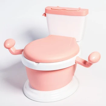 Toilet pot with handles, pink 4591088