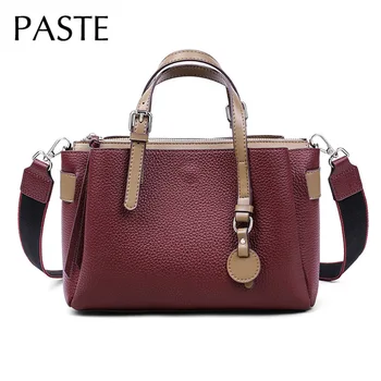 2020 New Contrast Color Women's Handbag Simple Large 100% Genuine Cow Leather Cross-body Shoulder Bag Retro Wide Straps Hand Bag
2020 New Contrast Color Women's Handbag Simple Large 100% Genuine Cow Leather Cross-body Shoulder Bag Retro Wide Straps Hand Bag