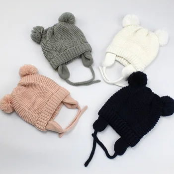 3 Sizes Baby Hats 0-2 Years Boys Girls Hats with Ears Kids Winter Knitted Warm Hats Cartoon Lace-up Bonnet Enfant Hat For Baby
3 Sizes Baby Hats 0-2 Years Boys Girls Hats with Ears Kids Winter Knitted Warm Hats Cartoon Lace-up Bonnet Enfant Hat For Baby