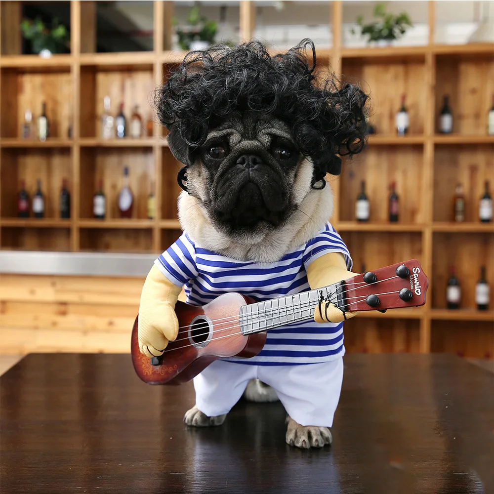 Douyin Celebrity Style Online Celebrity Guitar Dog Clothes Funny-Pet Costume Cat Teddy Funny Pet Clothing Summer
Douyin Celebrity Style Online Celebrity Guitar Dog Clothes Funny-Pet Costume Cat Teddy Funny Pet Clothing Summer
