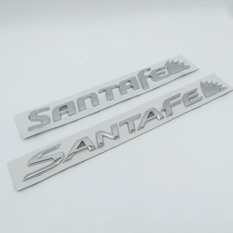 1 шт. Новинка 3D ABS SANTAFE SANTA FE Автомобильная буква задняя дверь наклейки на багажник