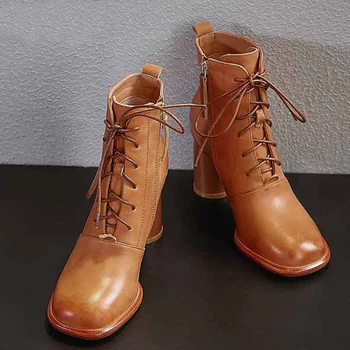 Bottes femme new winter high heel shoes women's ankle boots cow leather keep warm handmade ankle boots women botas mujer
Bottes femme new winter high heel shoes women's ankle boots cow leather keep warm handmade ankle boots women botas mujer