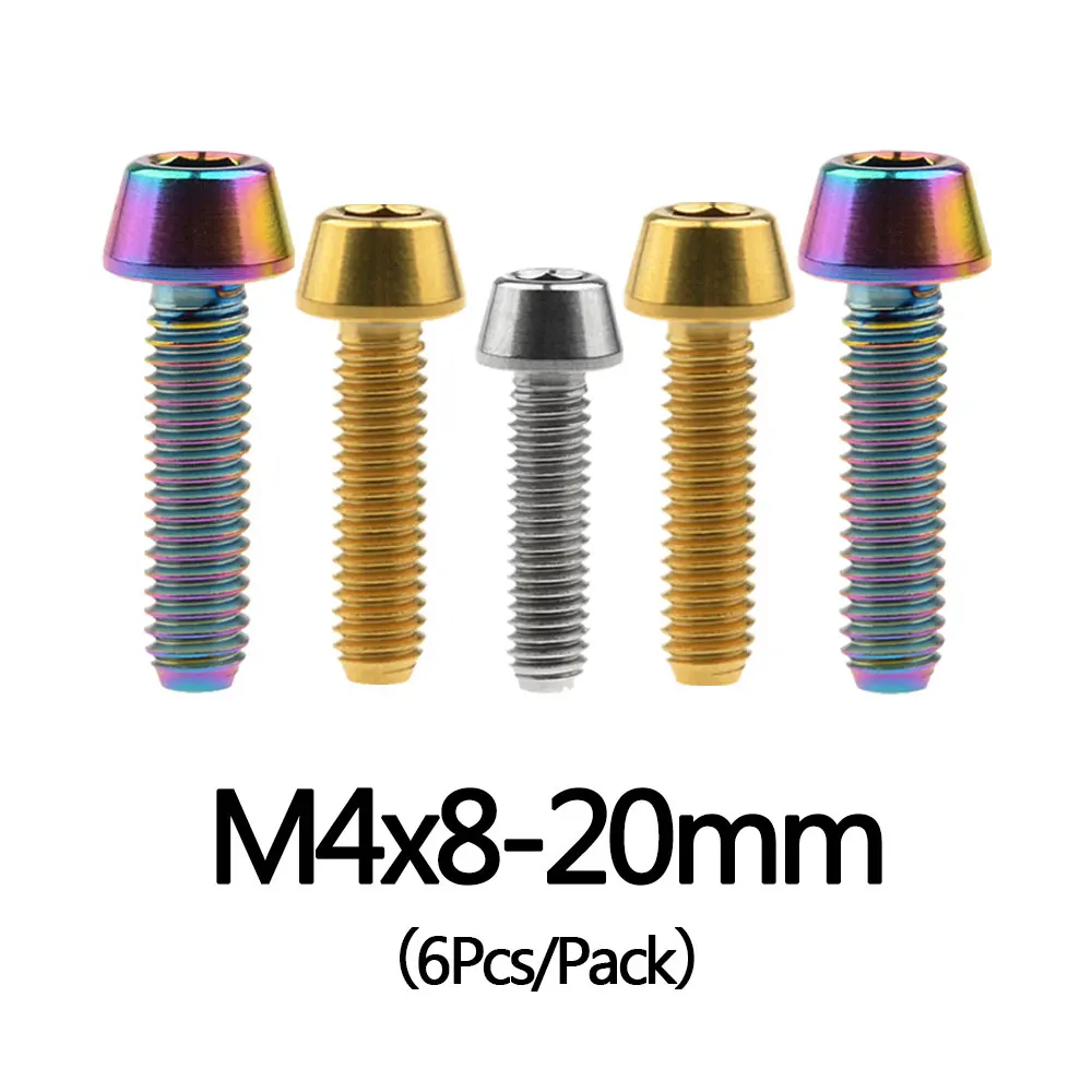 Xingxi Titanium M4X8 15 20mm Ti Bolts Allen Key Taper Cone Head Bolt Screw for Road/MTB Bike Parts Bicycle Brake Accessory
Xingxi Titanium M4X8 15 20mm Ti Bolts Allen Key Taper Cone Head Bolt Screw for Road/MTB Bike Parts Bicycle Brake Accessory